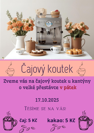 Čajový koutek – pátek 17. října 2025 ☕